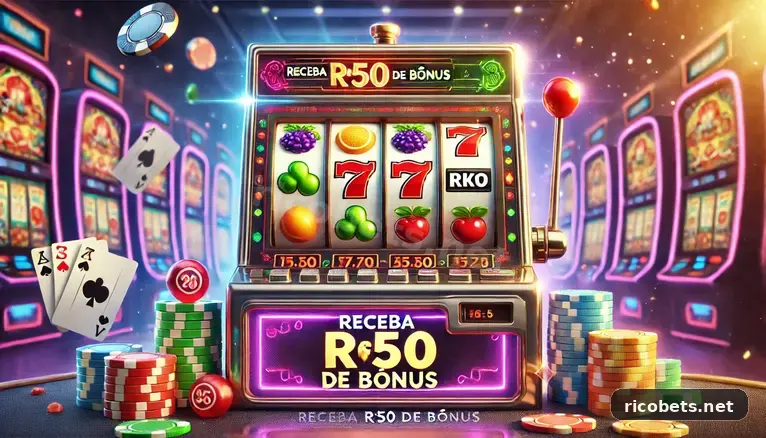 Imagem promocional da rico bet mostrando a plataforma e suas vantagens